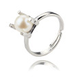 Simple Venta caliente naturales de agua dulce Vintage Pearl anillo